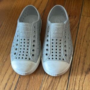 Native silver sparkle shoes